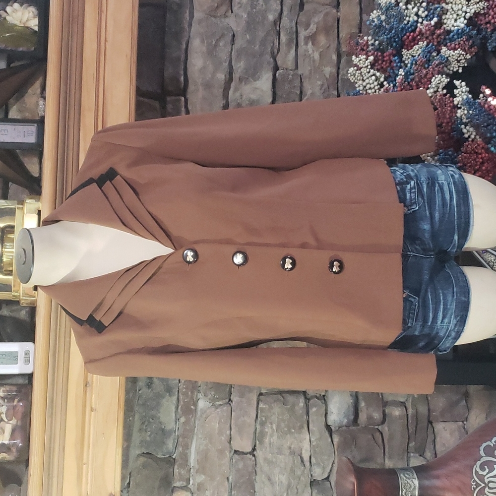 DANNY & NICOLE SILKY BLAZER SZ 6P